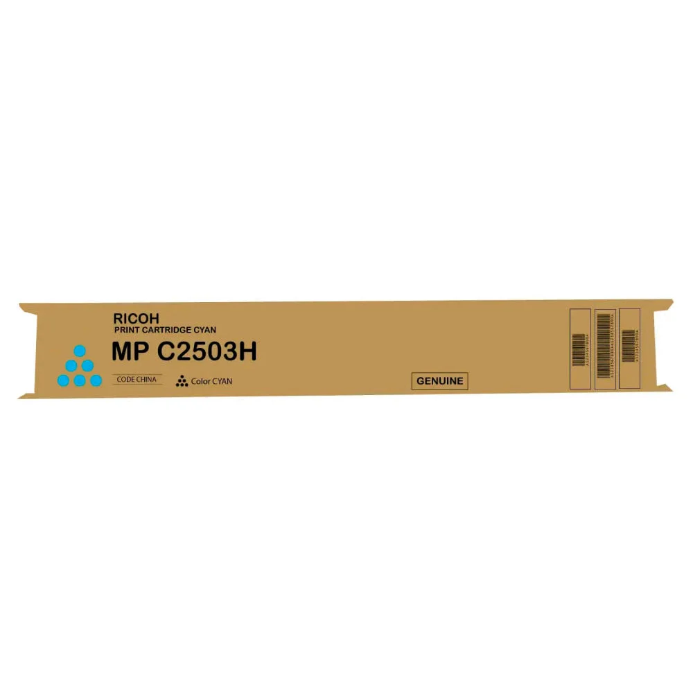 Toner-Ricoh-841921-Cian-MPC-2503-Compatible-9500-Paginas Toner Ricoh MP C2503H Cyan Original - Imagen 1